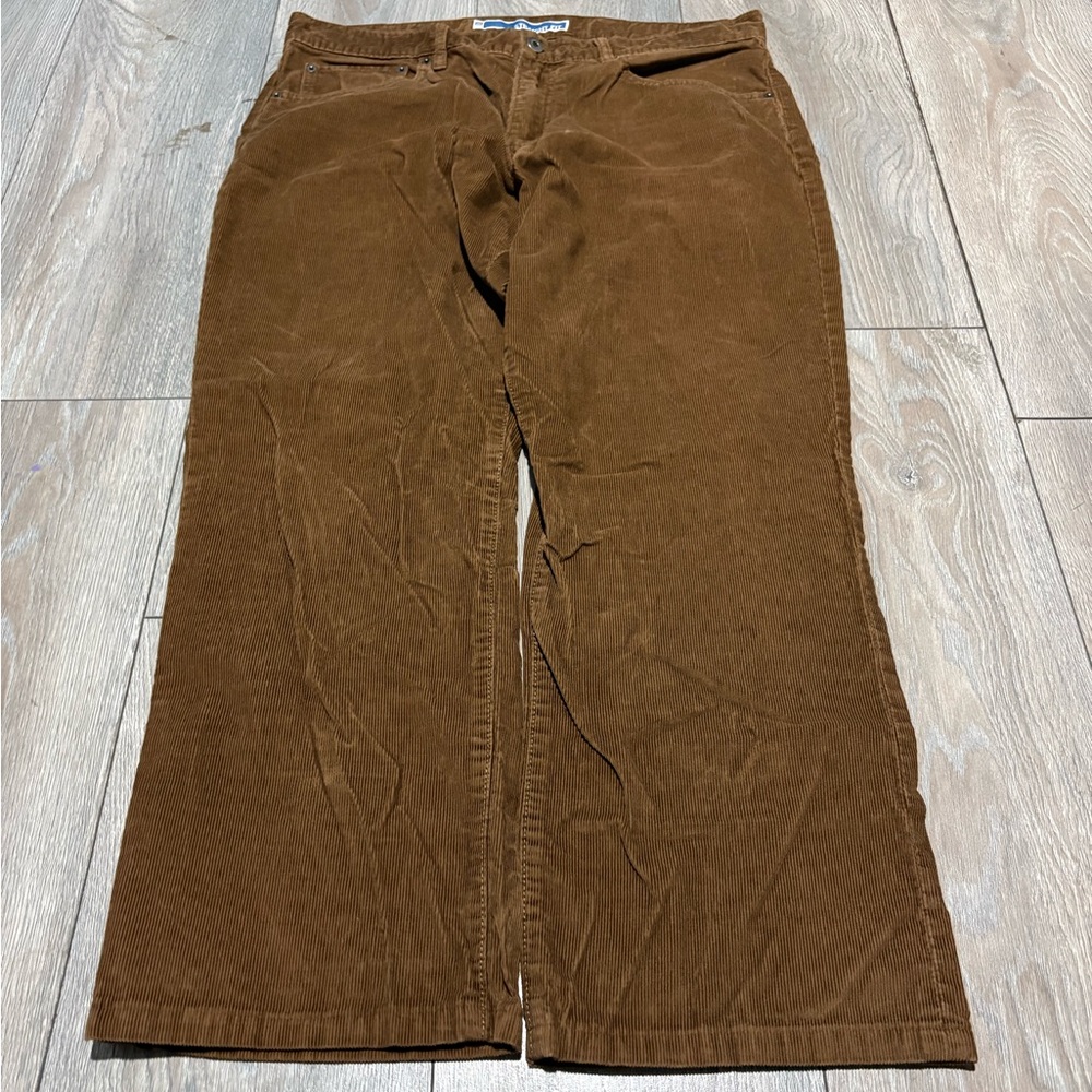 Vintage 90s Men’s Gap Brown Corduroy Pants Wide Leg Size 36X30 Straight Fit